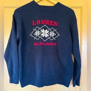 Lauren Ralph Lauren Y2K Cotton Pullover Crewneck / Nordic / small